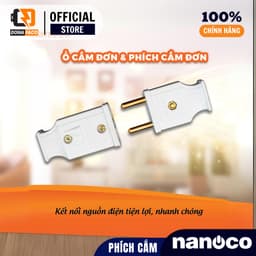 Phích cắm đực và ổ cắm cái Nanoco chính hãng chịu tải tốt 2