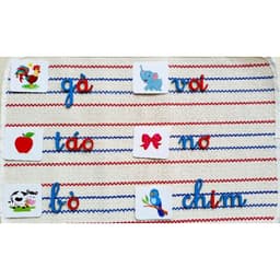 Giáo cụ chuẩn Montessori viết thường giúp bé học Tiếng Việt 3
