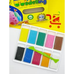 Hộp Sáp/ Đất Nặn Gstar TL-10, Đất Nặn Thái Lan 10 Màu, Cho Bé Chơi Vui Sáng Tạo, Kèm Dao Cắt 2