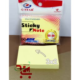 [ 1 Tá ] 12 Xấp Giấy Ghi Chú (Giấy Note)  3X4 Màu Vàng G-STAR GS-36 (1 Xấp 100 Tờ), Ghi Chú Nội Dung Ghi Nhớ 2