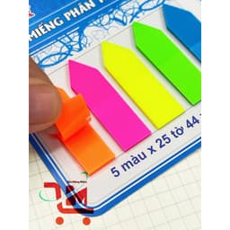[1 Tá] 12 Xấp Miếng Phân Trang Sách Vở G-STAR 5 Màu / Miếng Phân Trang 5 Màu / 1 Xấp 25 Tờ 5 Màu Dạ Quang Nổi Bật 3