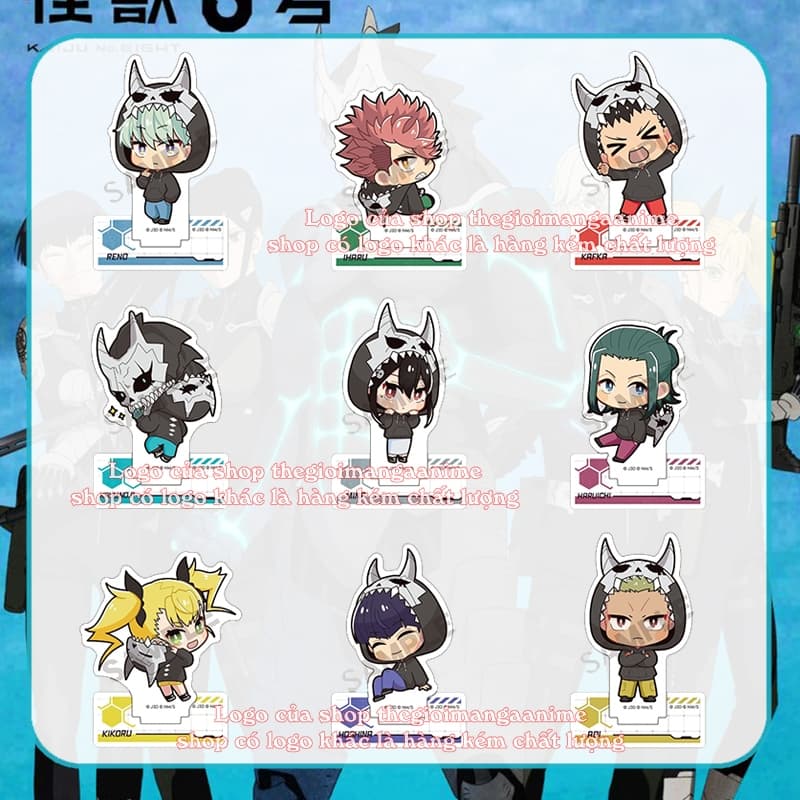 (mua 1 tặng 1) (3CM) Mô hình standee KAIJU NO.8 ver ÁO QUÁI VẬT tượng Hôm nay tôi hóa kaiju anime chibi mica