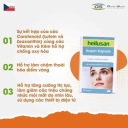 Viên Uống Bổ Mắt Heilusan Augen Kapeln Bổ Sung Dưỡng Chất Cho Mắt,Giảm Mỏi,Khô Nhức Mắt.Hộp 30 viên 3