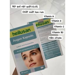 Viên Uống Bổ Mắt Heilusan Augen Kapeln Bổ Sung Dưỡng Chất Cho Mắt,Giảm Mỏi,Khô Nhức Mắt.Hộp 30 viên 2