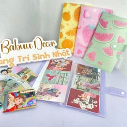 Cuốn Album ảnh 6x9cm 120 ngăn và 240 ngăn, nhựa dẻo xinh xắn Babuu Decor 4