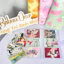 Cuốn Album ảnh 6x9cm 120 ngăn và 240 ngăn, nhựa dẻo xinh xắn Babuu Decor 5