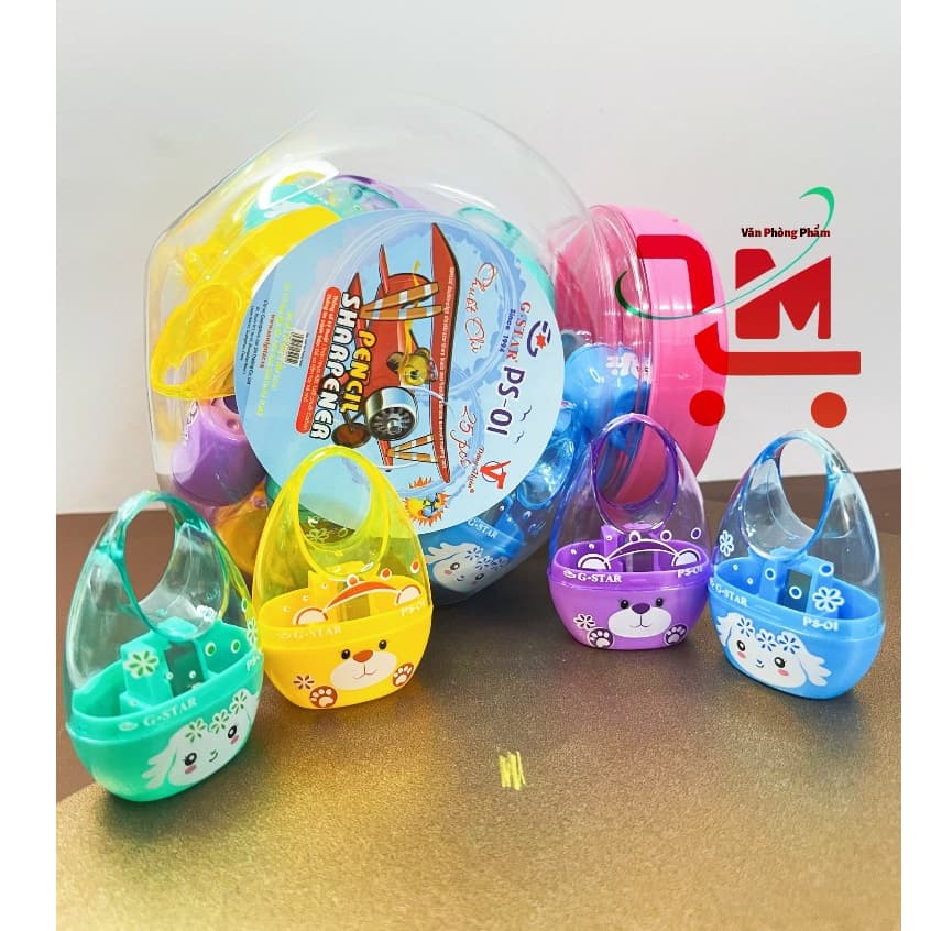 [ Lon 25 Cái ] Chuốt Bút Chì PS-01 GSTAR, Chuốt Bút Chì Học Sinh, Màu Sắc Tươi Sáng, Kiểu Dáng Ngộ Nghĩnh