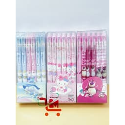 [Hộp 12 Cây]Bút Gel Bấm Xoá Được, Ngòi Bút (0.5mm), Gôm Bôi Không Mòn/Hoạ Tiết Hoạt Hình Ngộ Ngĩnh, Giao Mẫu Ngẫu Nhiên 5