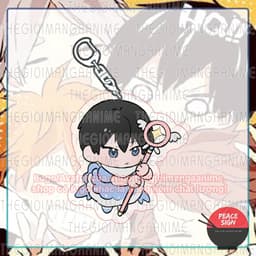 Mua 1 tặng 1 (CARDCAPTOR) Móc khoá HAIKYUU!! Vua bóng chuyền in hình anime mica trong acrylic chibi xinh xắn 8