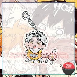 Mua 1 tặng 1 (CARDCAPTOR) Móc khoá HAIKYUU!! Vua bóng chuyền in hình anime mica trong acrylic chibi xinh xắn 4