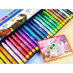 Bút Sáp Màu Queen 12/18/24 Màu Cho Bé | Tô Mượt Đều Màu Ít Bụi | An Toàn Chuẩn Mỹ & EU Cho Bé! 2