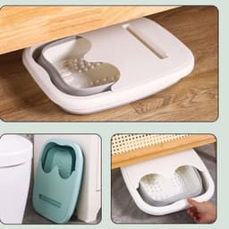 Chậu ngâm chân gấp gọn có hạt massage sức khỏe tại nhà xô ngâm chân cách nhiệt có giá đỡ điện thoại có nắp. 2