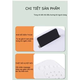 Chậu ngâm chân gấp gọn có hạt massage sức khỏe tại nhà xô ngâm chân cách nhiệt có giá đỡ điện thoại có nắp. 4