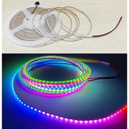 ĐÈN LED COB FULL MÀU 2.7MM 2020 WS2812B ARGB NEOPIXEL 160LED/MÉT DÂY 1 MÉT ĐIỆN ÁP 5V 2