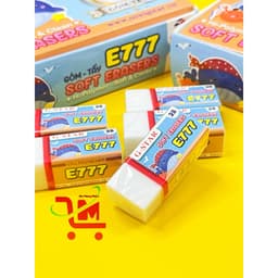 Hộp 30 Cục Gôm Tẩy Bút Chì Gstar / G-Star E-777 / E 777 MÀU TRẮNG, Tẩy Sạch, Bọc Ni Lông Bên Ngoài - Chính Hãng 2