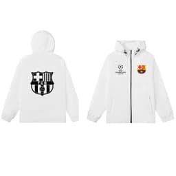 Áo khoác gió hai lớp clb Barcelona chống nước cản gió 5