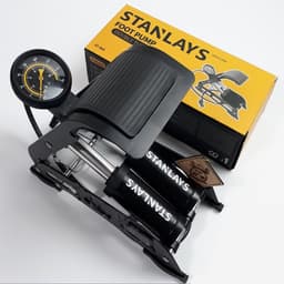 Bơm Đạp Xe Máy Ô Tô 2 Ống USA Standar và Máy Bơm Lốp Xe 2 Ống Hơi Da Li Shen . 1