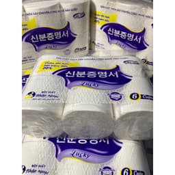 Giấy Hàng Không Xịn (Lốc 10 Cuộn) 1.4kg và Giấy Vệ Sinh Hàn Quốc Lucky Không Lõi (1 Lốc 6 Cuộn) . 8