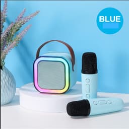 Loa Karaoke Mini K12 Kèm 2 Micro/ 1 Mic và Loa Bluetooth Mini Vuông DW12/ C20 Plus (kèm mic) 2