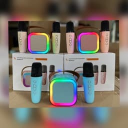 Loa Karaoke Mini K12 Kèm 2 Micro/ 1 Mic và Loa Bluetooth Mini Vuông DW12/ C20 Plus (kèm mic) 1