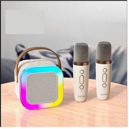 Loa Karaoke Mini K12 Kèm 2 Micro/ 1 Mic và Loa Bluetooth Mini Vuông DW12/ C20 Plus (kèm mic) 4