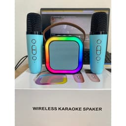 Loa Karaoke Mini K12 Kèm 2 Micro/ 1 Mic và Loa Bluetooth Mini Vuông DW12/ C20 Plus (kèm mic) 7