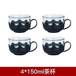 Bộ Bình Lọc Trà 4 Ly Thủy Tinh và Combo 4 Đế Lót Ly Tổ Ong Dẻo Tròn . 7
