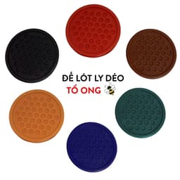 Bộ Bình Lọc Trà 4 Ly Thủy Tinh và Combo 4 Đế Lót Ly Tổ Ong Dẻo Tròn . 8