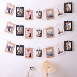 10 khung ảnh bằng giấy kiểu vintage có kẹp và dây 1