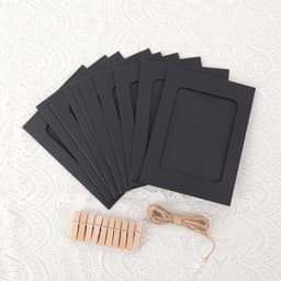 10 khung ảnh bằng giấy kiểu vintage có kẹp và dây 9
