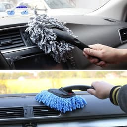 Cây Cọ Lau Bụi Xe Hơi và Găng Tay San Hô Rửa Xe 2 Mặt 2