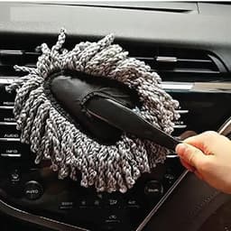 Cây Cọ Lau Bụi Xe Hơi và Găng Tay San Hô Rửa Xe 2 Mặt 1