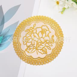 Lót Ly Hình Tròn Sang Trọng 12cm . 4