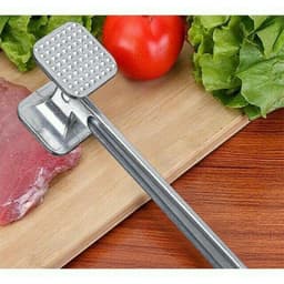 Búa dần thịt, giã gừng tỏi bằng nhôm và Dụng Cụ Nghiền Tỏi Bằng Thép Garlic Press . 3