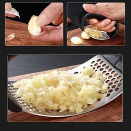 Búa dần thịt, giã gừng tỏi bằng nhôm và Dụng Cụ Nghiền Tỏi Bằng Thép Garlic Press . 9
