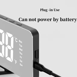 Đồng hồ led để bàn đế chữ V mặt kính có thứ ngày và Đồng Hồ LED 3D Để Bàn Khung Số . 6