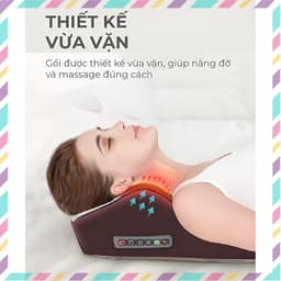 Gối Massage Hồng Ngoại Cổ Vai Gáy VP-G20P. 7