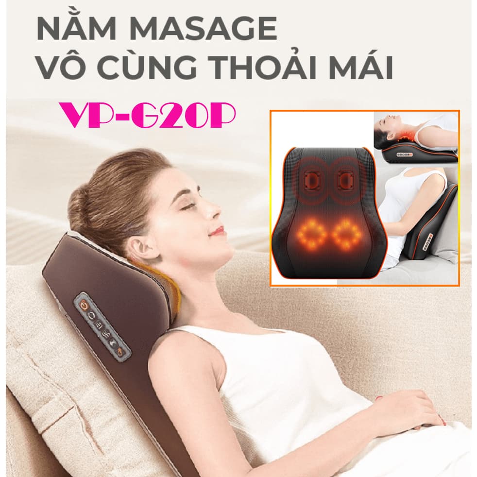 Gối Massage Hồng Ngoại Cổ Vai Gáy VP-G20P.