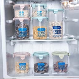 Set 3 Hộp Nhựa Đựng Thực Phẩm Việt Nhật 6530 và Hộp Nhựa Tròn Đựng Thực Phẩm SealPot 1500ml . 9