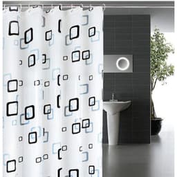 Màn che phòng tắm chống thấm 180x180cm nhiều hình và Bình Đựng Xà Phòng Tạo Bọt 250ml . 1