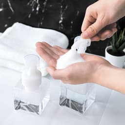 Màn che phòng tắm chống thấm 180x180cm nhiều hình và Bình Đựng Xà Phòng Tạo Bọt 250ml . 8