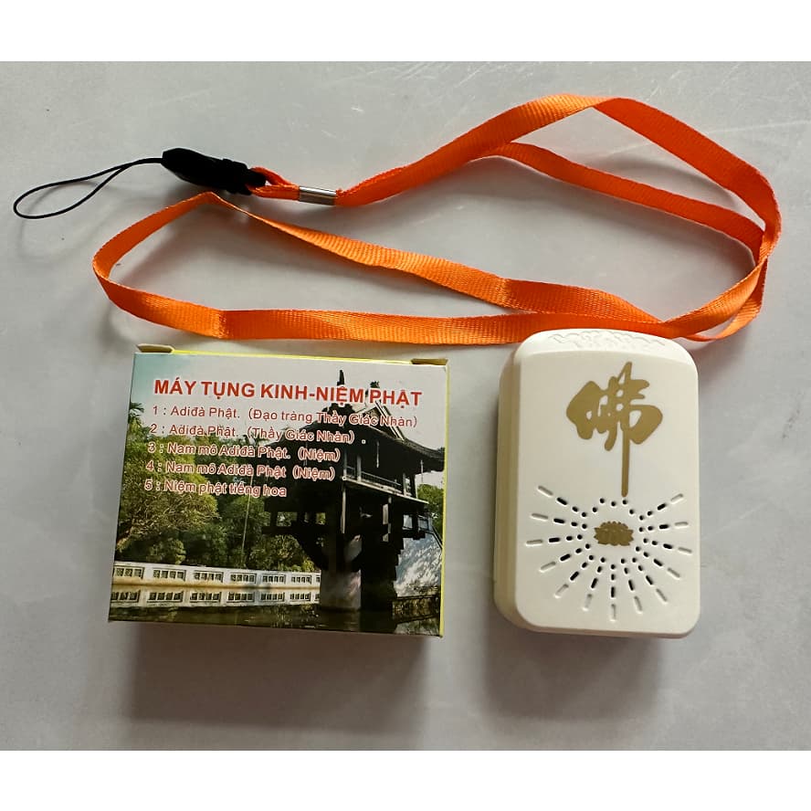 Máy Niệm Phật 5 Bài Kinh Trắng XH-108 (màu trắng) .
