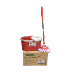Bộ Lau Nhà Tự Vắt 360 Độ TADAHOME, Cây Lau Nhà, Chổi Lau Nhà Có Lồng Vắt Khô Tiện Lợi - DOMUS 7