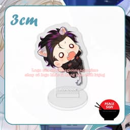 (mua 1 tặng 1) (3CM) Mô hình standee NHÂN NGƯ HÃM LẠC Bạch Sở Niên Rimbaud tượng BL boylove anime chibi mica trưng bày 4