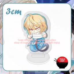 (mua 1 tặng 1) (3CM) Mô hình standee NHÂN NGƯ HÃM LẠC Bạch Sở Niên Rimbaud tượng BL boylove anime chibi mica trưng bày 3