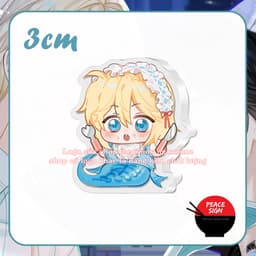 (mua 1 tặng 1) (3CM) Mô hình standee NHÂN NGƯ HÃM LẠC Bạch Sở Niên Rimbaud tượng BL boylove anime chibi mica trưng bày 5