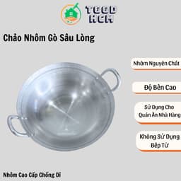 ( SIZE LỚN ) Chảo Nhôm Lớn-Chảo Nhôm Gò Cao Cấp Dùng Cho Quán Ăn Nhà Hàng 2