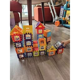 Bộ Lego Nhà Khối 3D 150 Chi Tiết Đồ Chơi Lắp Ráp Xếp Hình Sáng Tạo Rèn Tư Duy Cho Bé 2