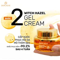 Bộ Đôi Kem Dưỡng & Serum Giảm Mụn, Mờ Thâm Chiết Xuất Phỉ Derladie Witch Hazel Perfect Vitamin 55ml-35ml 3