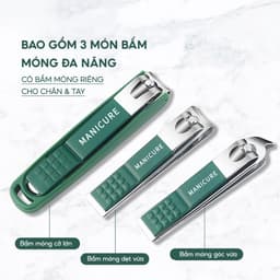 COMBO Bộ Dụng Cụ Bấm Móng 6 Món JYoohome Kèm Hộp Đựng, Bộ Cắt Bấm Dũa Móng Tay Móng Chân Đa Năng 3